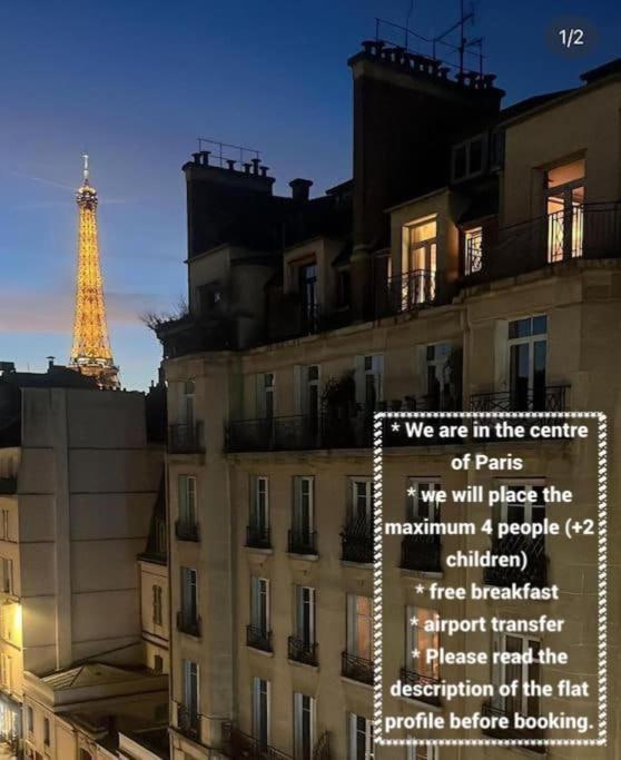 Studio Lumineux Vue Tour Eiffel Appartement Parijs