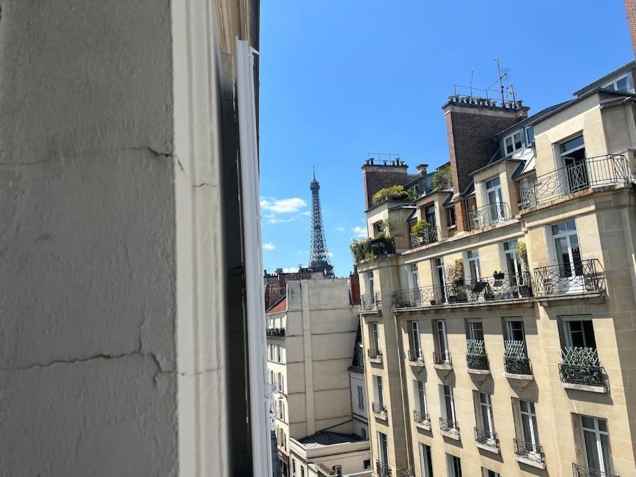 Appartement Studio Lumineux Vue Tour Eiffel